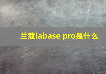 兰蔻labase pro是什么